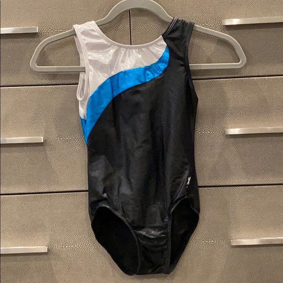 K-Bee Leotard Elite Ocean/Black Size 11/12 - Picture 1 of 3